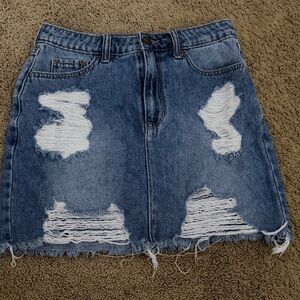 Hollister Distressed Skirt
